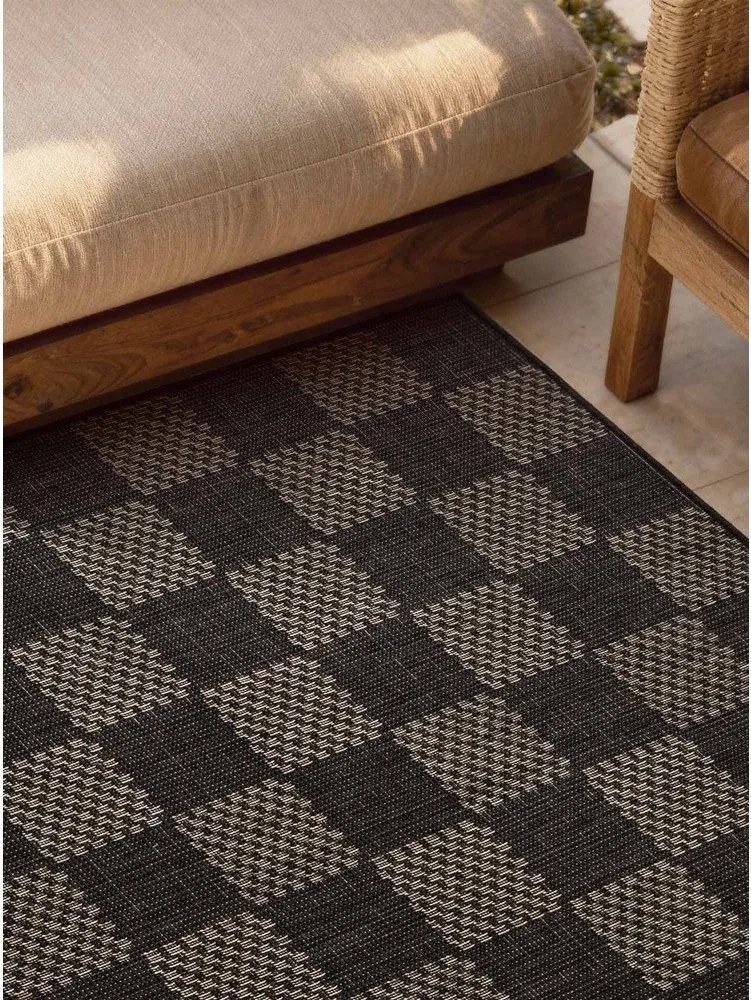 Черен/кремав килим за открито и закрито 120x170 cm Haringey Dorothy – Ted Baker