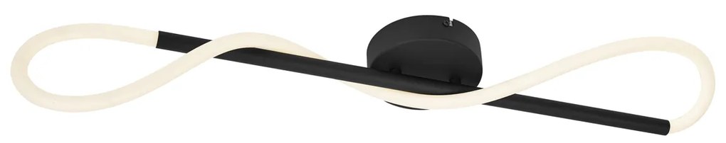 Модерна таванна лампа черна с LED 3-степенно димиране - Keri