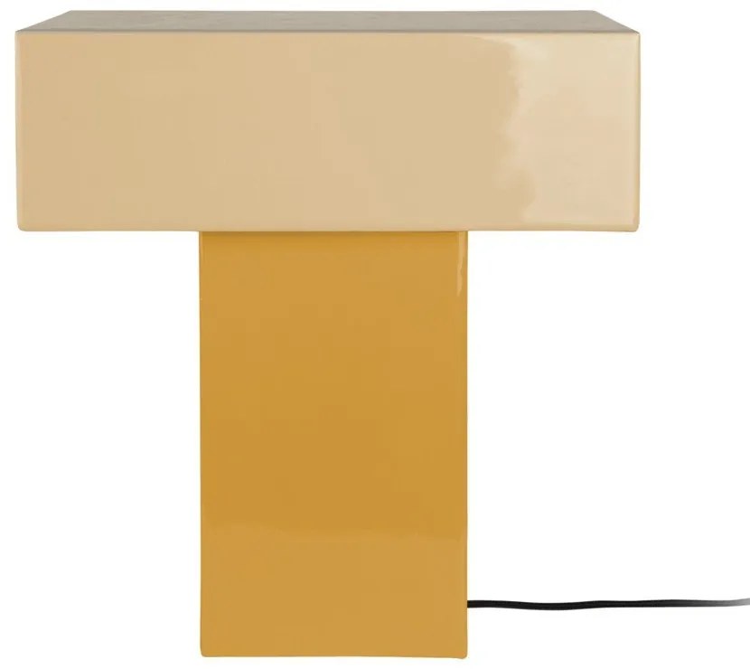 Жълта настолна лампа (височина 35 cm) Grato Recto – Leitmotiv