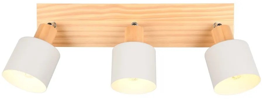 Прожектор в бял и естествен цвят ø 9 cm Shanti – Trio