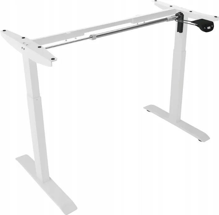 Електрическа маса с регулируема височина 72 - 117 см - бяла Ширина: 60 см | Дължина: 140 см