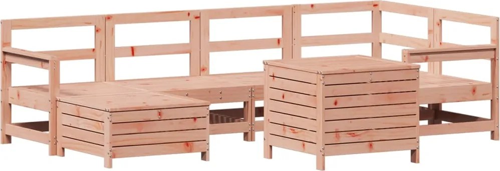 3250986 vidaXL Градински комплект диван от 7 части, дугласка ела масив