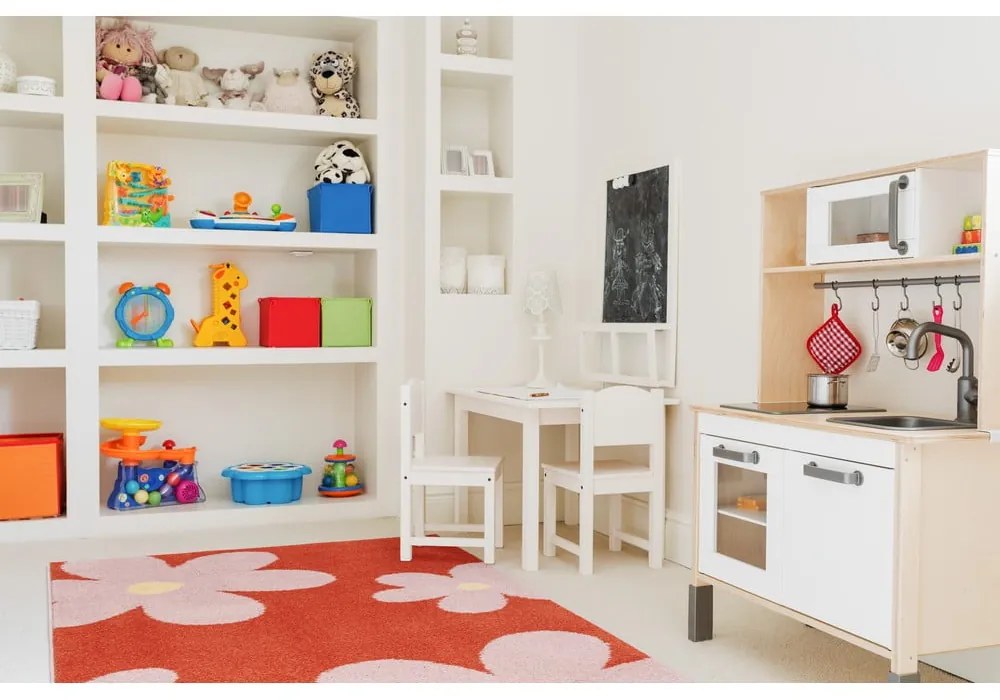 Червен и розов детски килим 120x170 cm Lolly Coral – FD