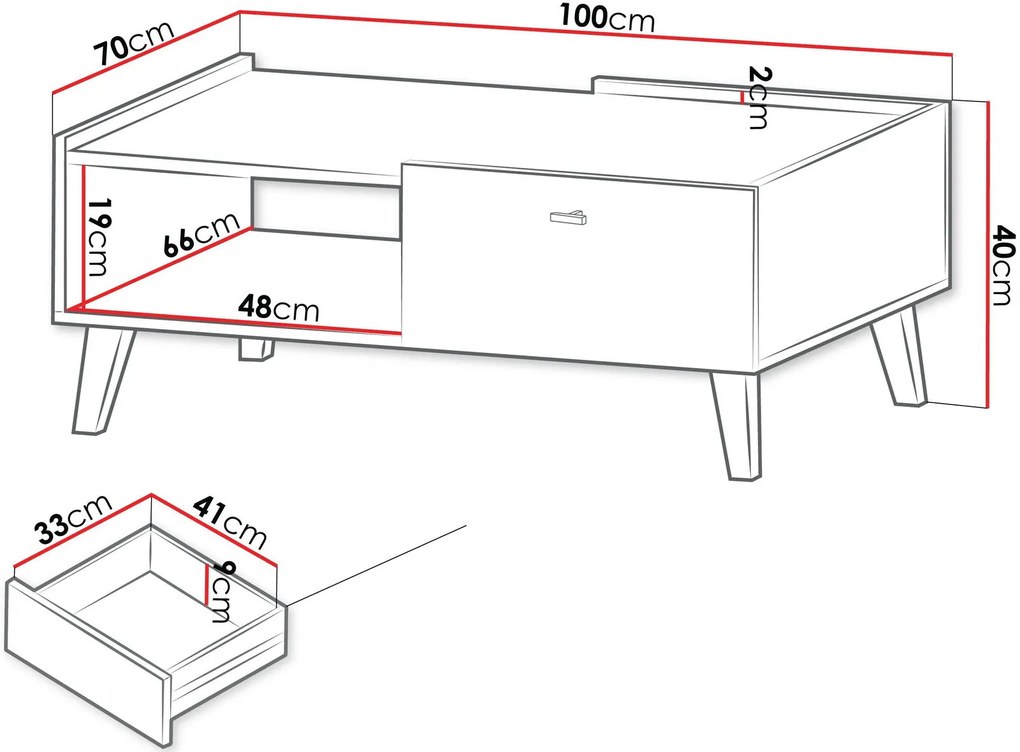 Кафе маса Vurkizo 1SZ