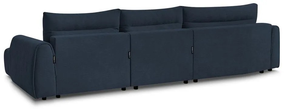 Тъмносин ъглов диван Aden – Bobochic Paris