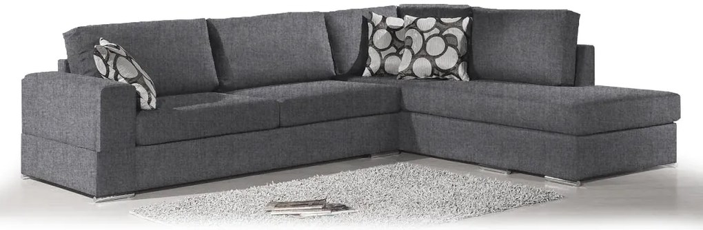 Ъгъл диван Must-Left-275φ 210β cm.-Gray