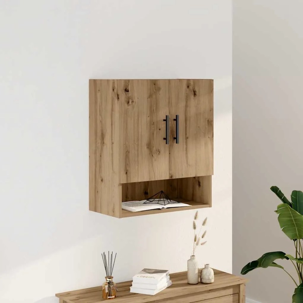 857299 vidaXL Стенен шкаф, дъб артизан, 60x31x70 см, инженерно дърво