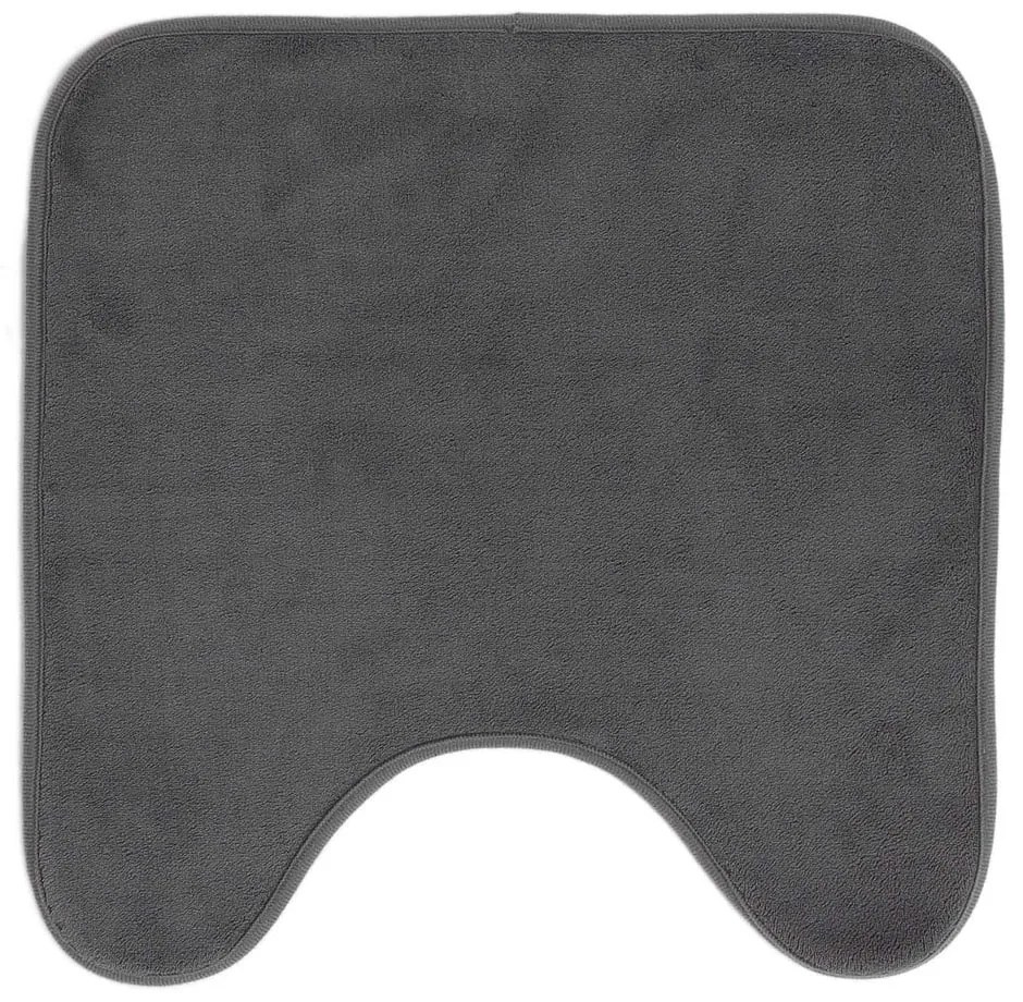 Антрацитен килим за баня WC 45x45 cm Vitamine – douceur d'intérieur