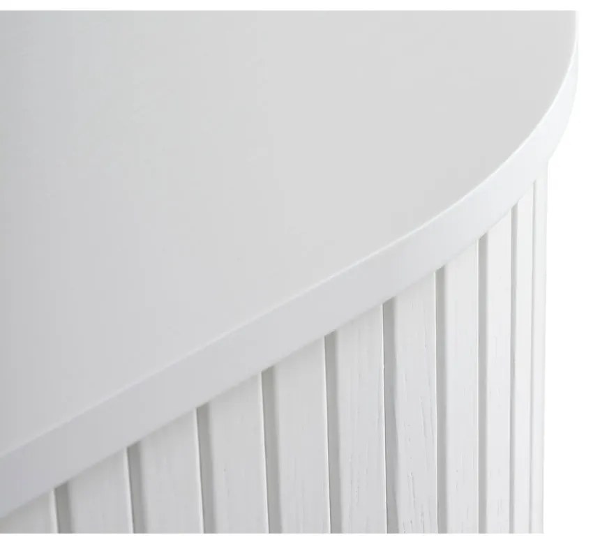 Бял скрин с плъзгащи се врати 180x76x45 cm Nola – Unique Furniture