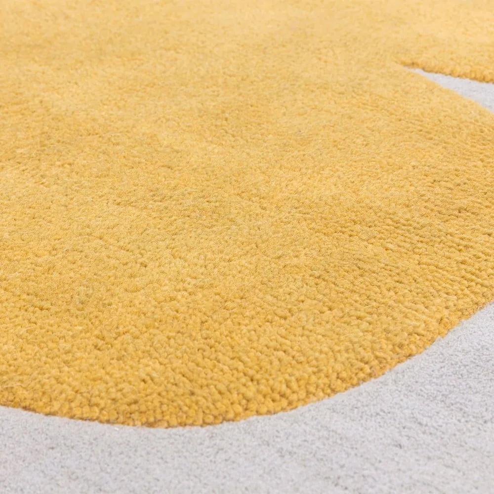 Ръчно изработен вълнен килим в цвят жълта охра 200x290 cm Canvas – Asiatic Carpets