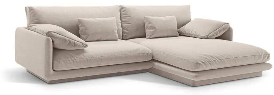 Бежов ъглов диван (десен ъгъл) Torino – Micadoni Home
