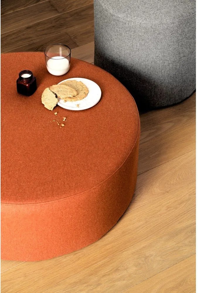 Теракотена вълнена табуретка Folk – noo.ma