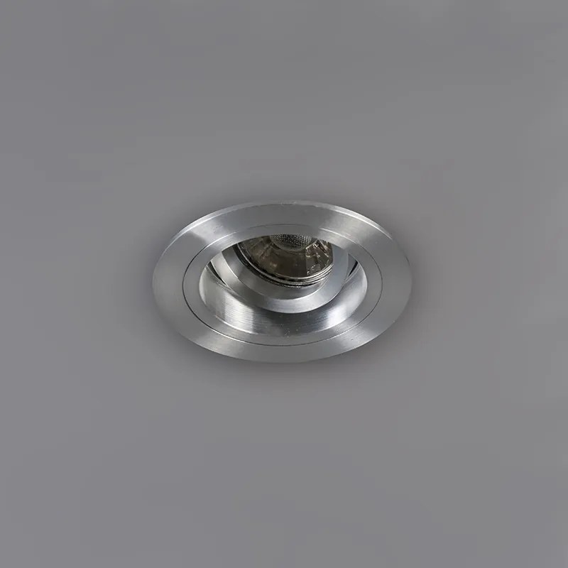 Комплект от 6 вградени спота кръгли алуминиеви регулируеми - Chuck