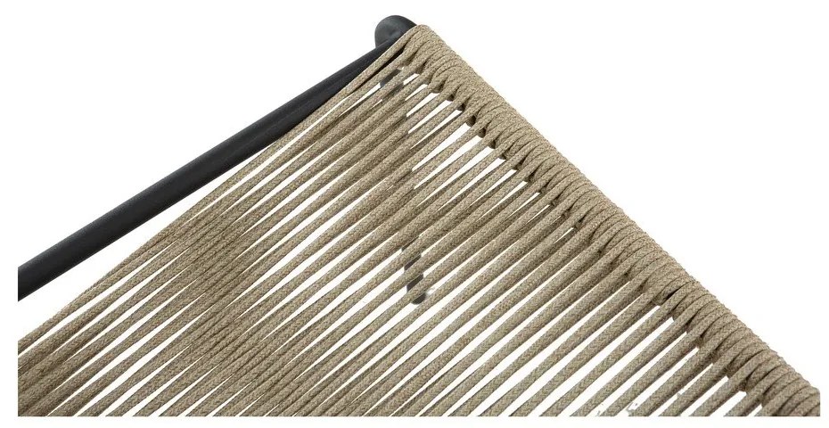 Бежови метални трапезни столове в комплект за подреждане 2 бр. Emily – Marckeric