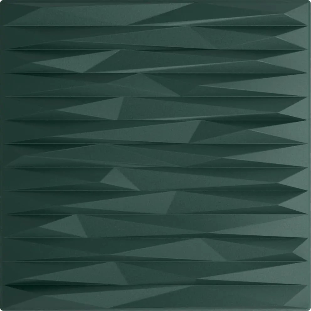 Стенни панели 12 бр зелени 50x50 см XPS 3 м² камък