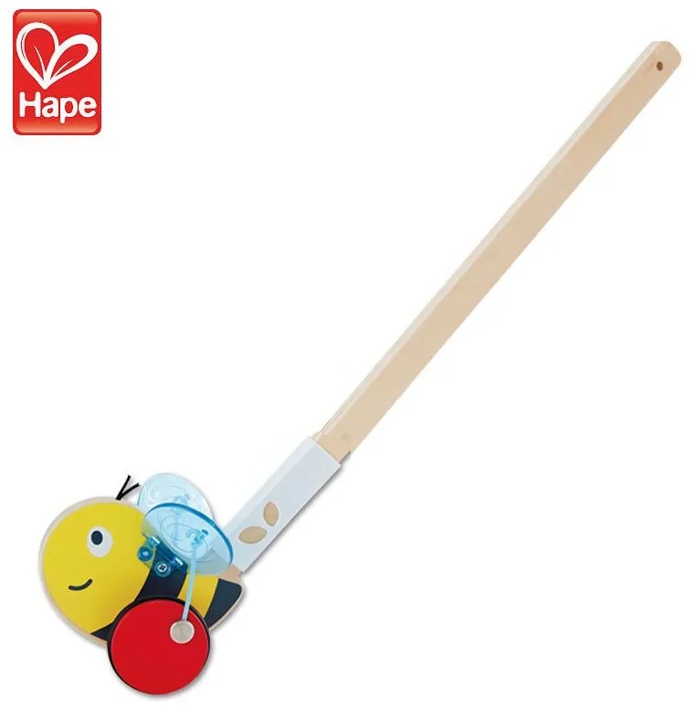Hape - Дълга пръчка за бутане Пчеличка