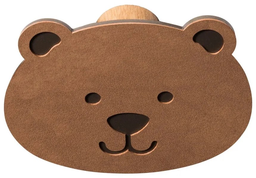 Кафява стенна стоманена кука Bear Dot Nupo – LIND DNA