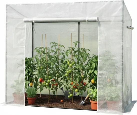 Градинско фолио за бели домати 200 x 77 x 168 cm