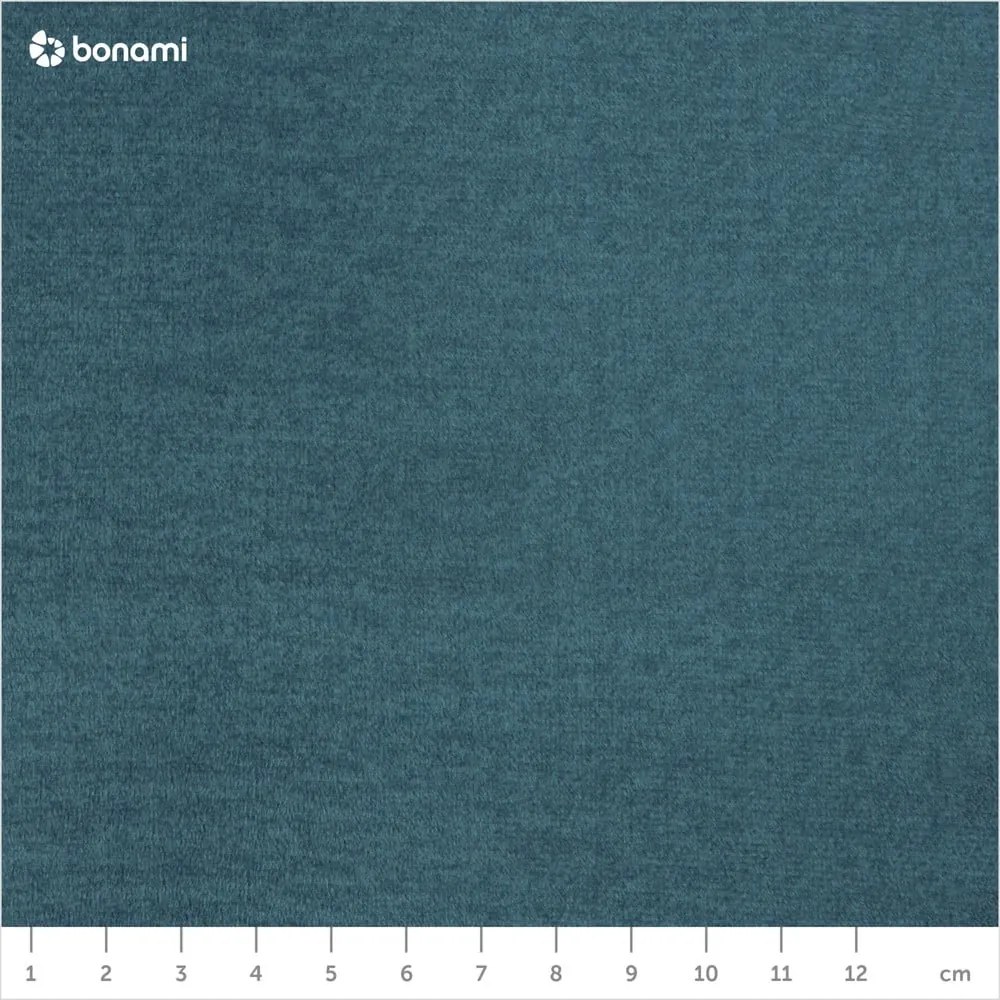 Син кадифен разтегателен диван Luca - Milo Casa