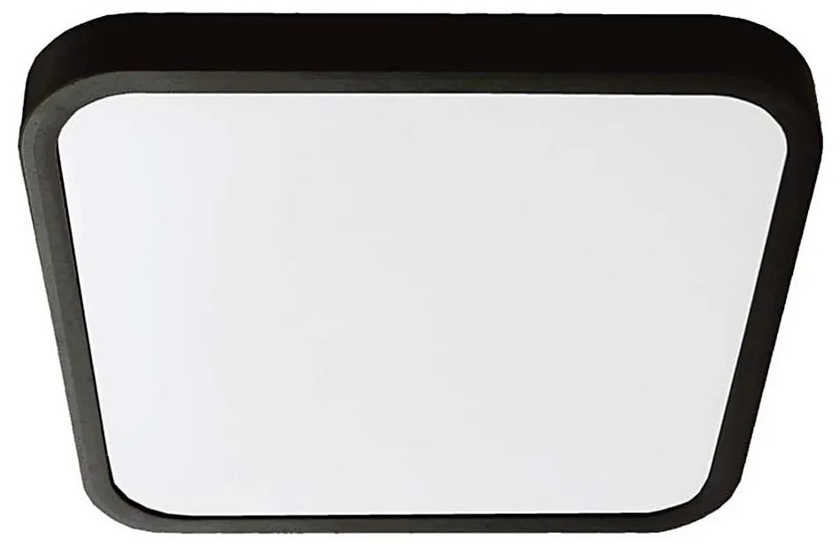 LED Плафон за баня LED/24W/230V 3000K IP44 29,5x29,5 см черен