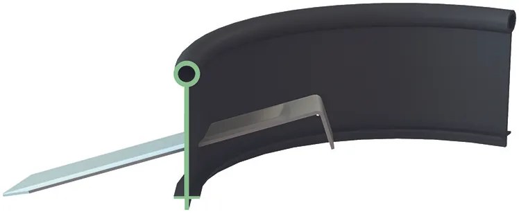 Разделител за трева PP TERRA COUNTRY LINE, зелен, H10 cm x L6 m