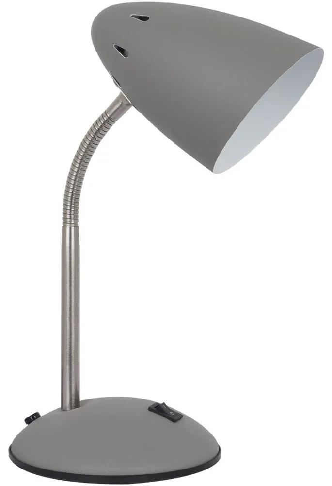 ITALUX MT-HN2013-GR+S.NICK - Настолна лампа COSMIC 1xE27/40W/230V сив
