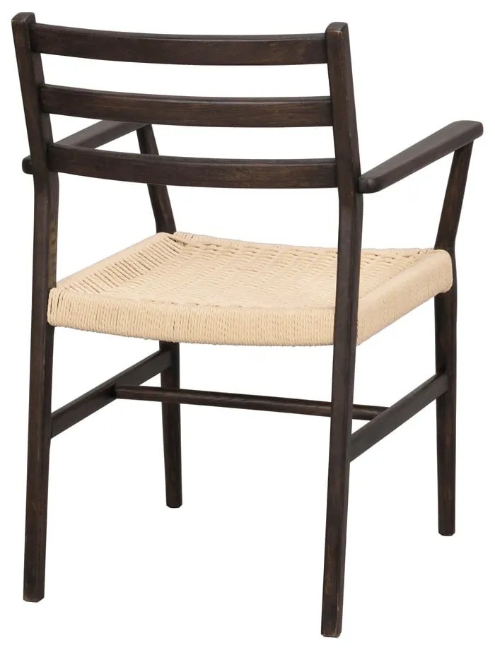 Трапезен стол естествен/тъмнокафяв Harlan – Rowico