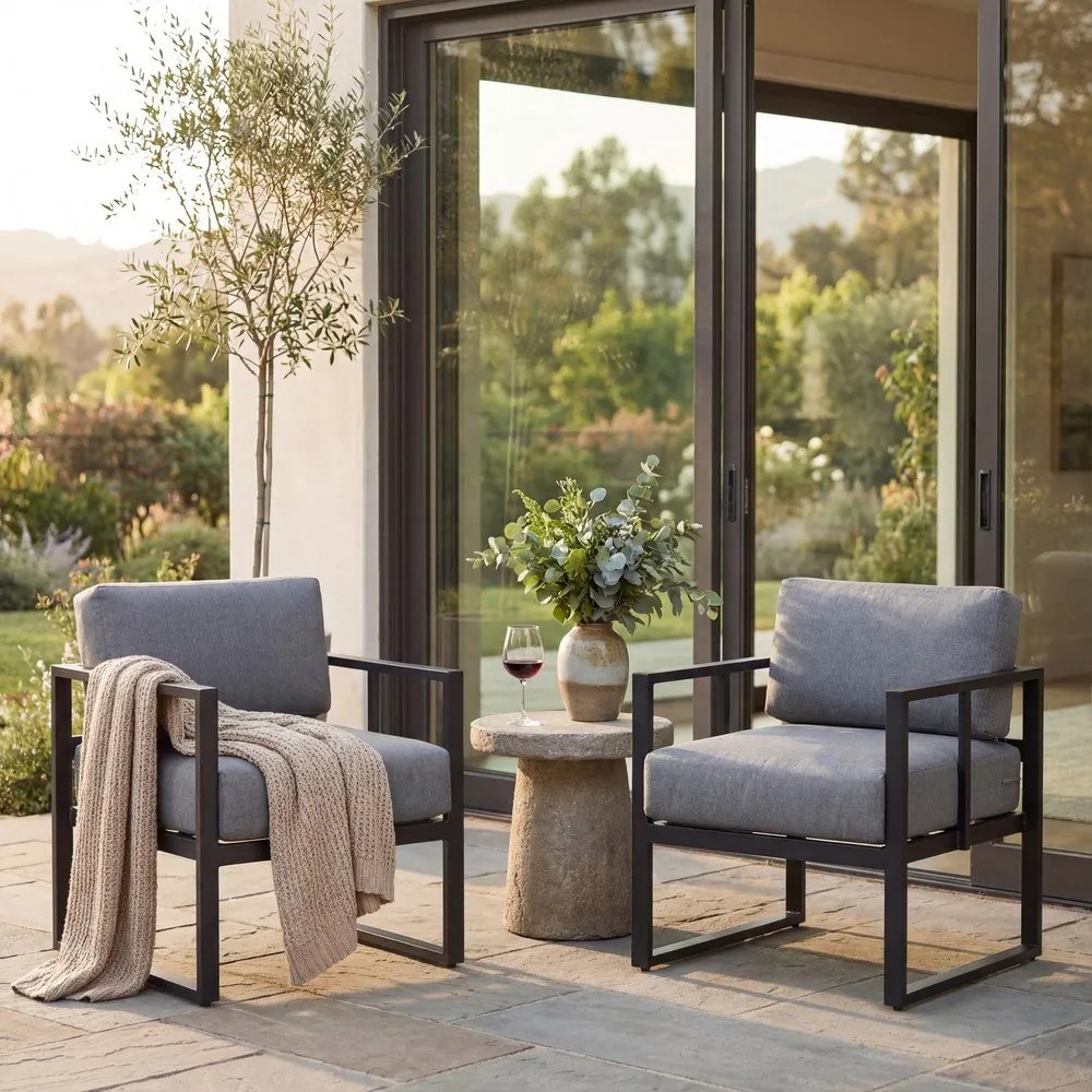 Графитно сив градински фотьойл Bellisima Bellissima - Bonami Selection