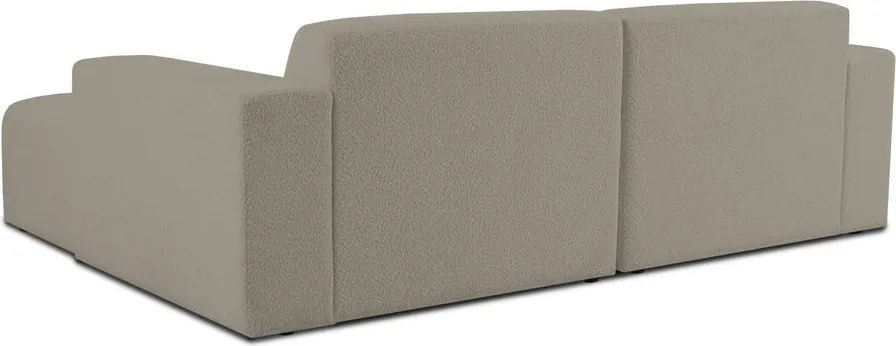 Светлокафяв ъглов диван от букле (десен ъгъл) Roxy – Scandic