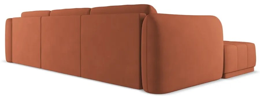 Оранжев ъглов диван (ляв ъгъл) Hoku – Makamii