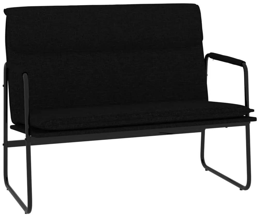 351353 vidaXL Пейка, черна, 100x64x80 см, текстил