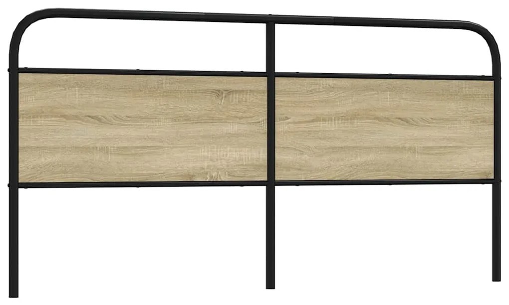 4100294 vidaXL Горна табла, дъб сонома, 180 см, стомана и инженерно дърво