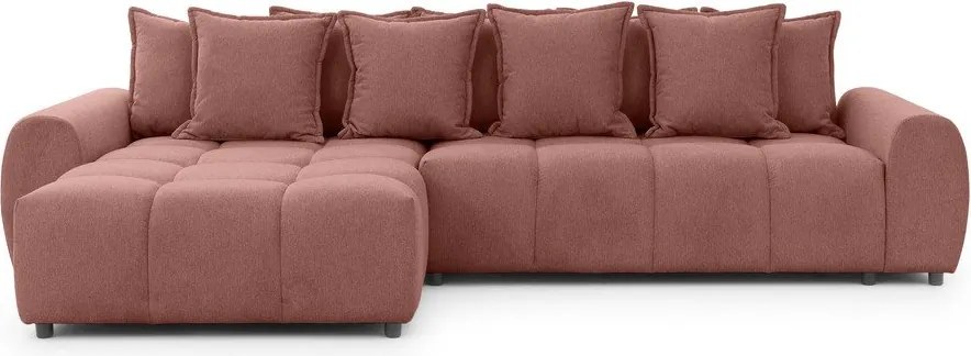 Теракотен ъглов диван (ляв ъгъл) Albane – Ropez