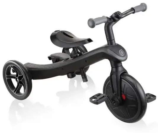 Детска триколка Globber Explorer Trike 4 в 1 Deluxe Play – черна