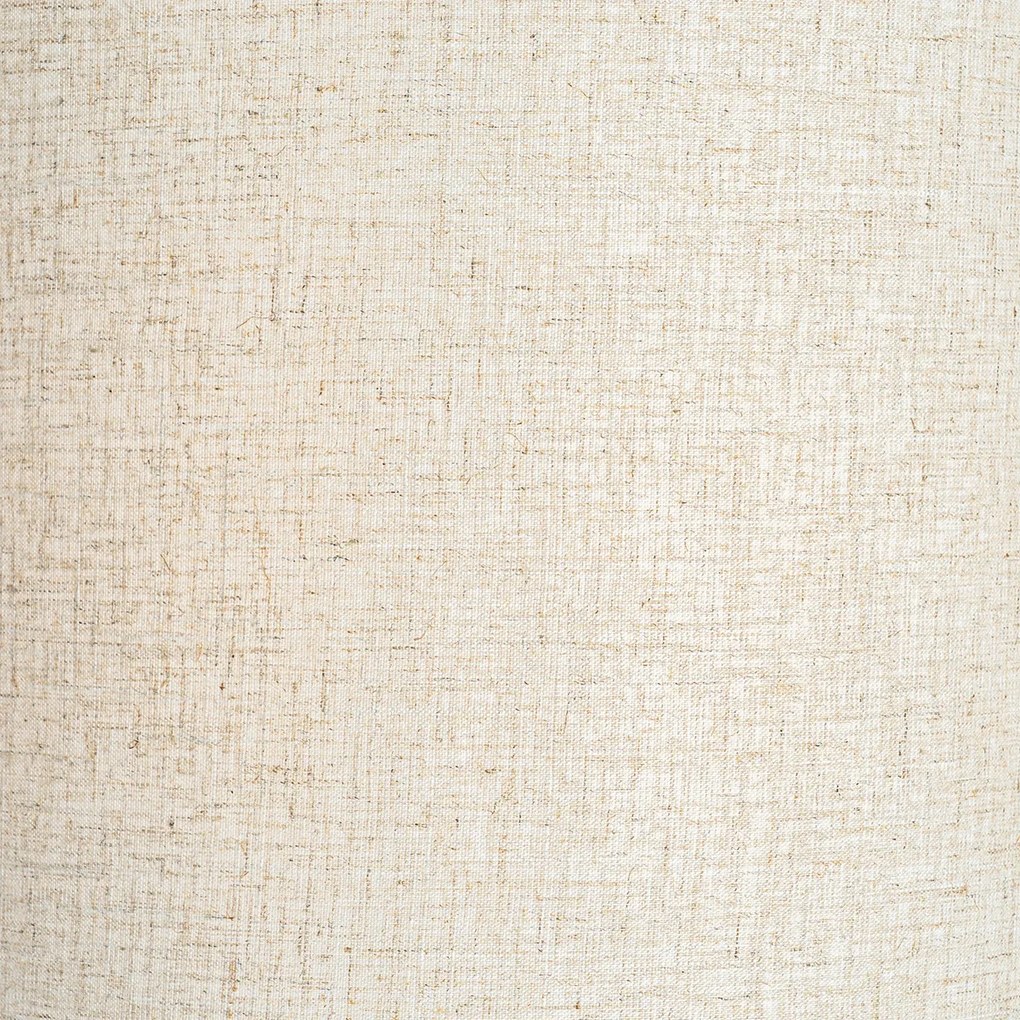 Ръстикална подова лампа дърво с ленен абажур бежов 32 см - Mels