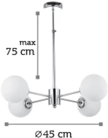 Таванна лампа InLight 5316-4 Полилей