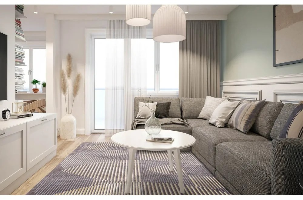 Сив вълнен килим 200x300 cm Shades - Agnella