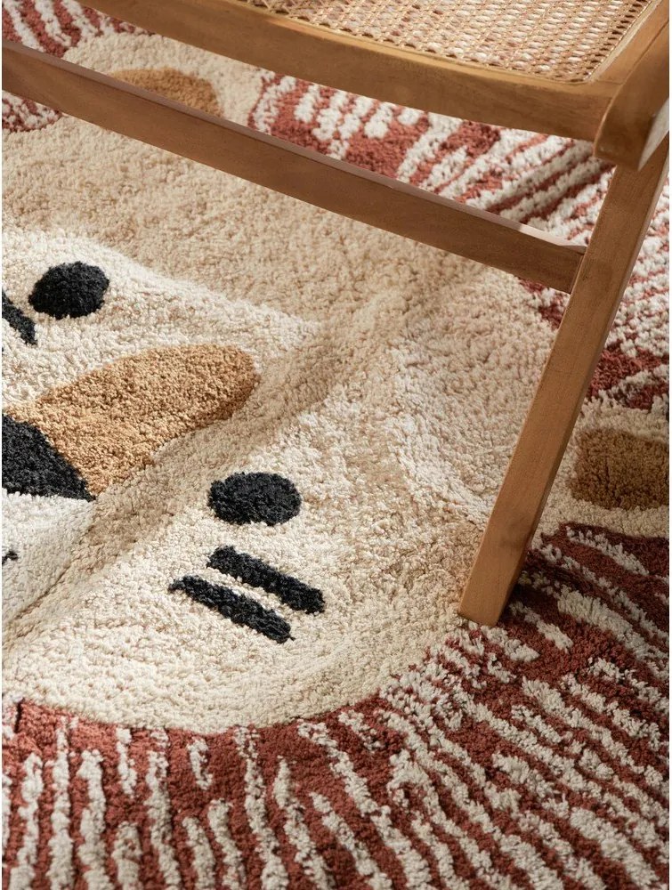 Кремав памучен детски килим подходящ за пране/ръчно изработен 140x200 cm Snuggle Leander – Hanse Home