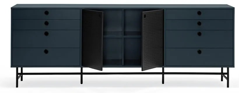 Черен и син скрин , ширина 212 cm Punto - Teulat