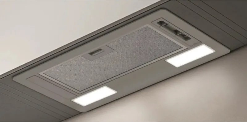 Абсорбатор за вграждане Elica Era GR 52, 81 W, 52 см, Клас C, 224 м3/ч, LED осветление, Сребрист