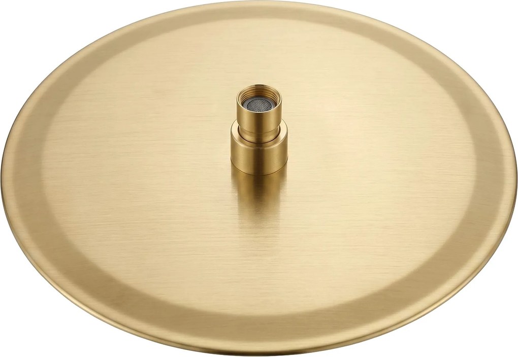 Кръгла душ глава REA JS-P014BG 30cm Brush Gold