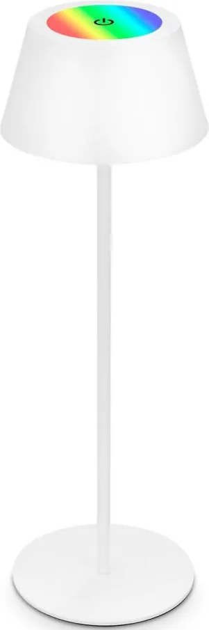 Brilo - LED RGB презареждаема сензорна настолна лампа KIKI LED/2,6W/5V IP44 2600 mAh бяла