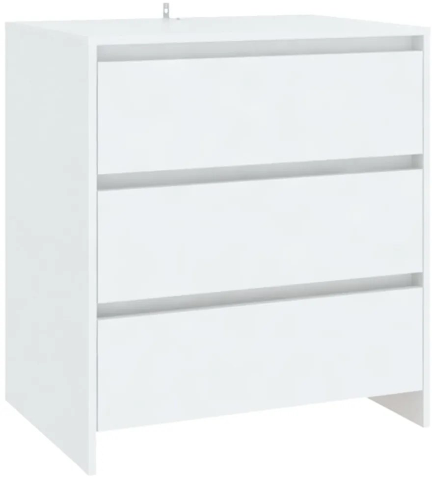 809746 vidaXL Сайдборд, бял, 70x41x75 см, инженерно дърво