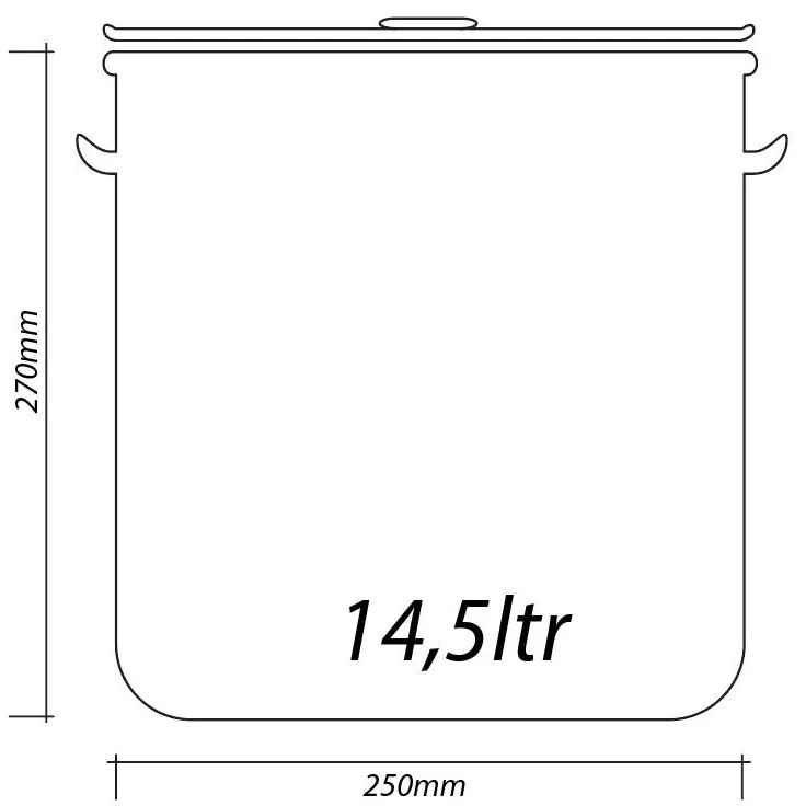 Казан с капак SAPIR SP 1211 - 172 литра