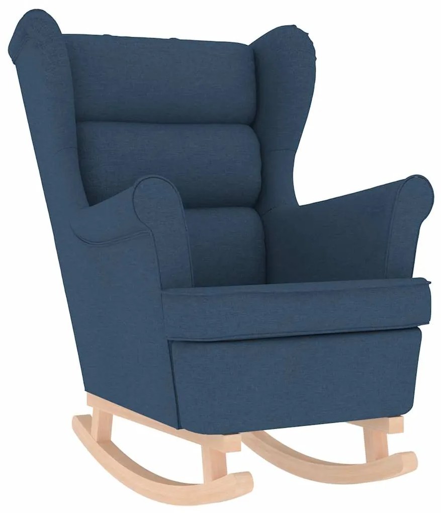4016927 vidaXL Люлеещ се стол Blue 74x90x102 cm Fabric