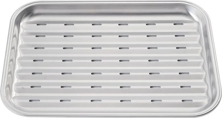 Грил тава за скара/барбекю Kinghoff KH 1916, 34.2х24.5 см, Неръждаема стомана, Перфорирана, Инокс