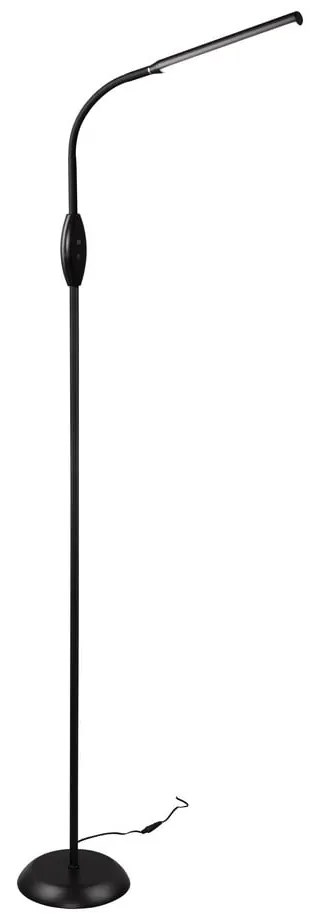 Черна LED подова лампа (височина 145 cm) Toro - Trio