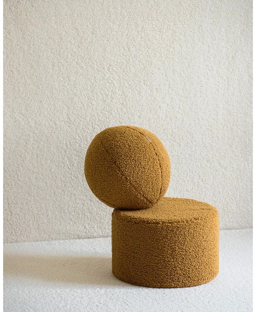 Кафяв детски пуф от букле – Wigiwama