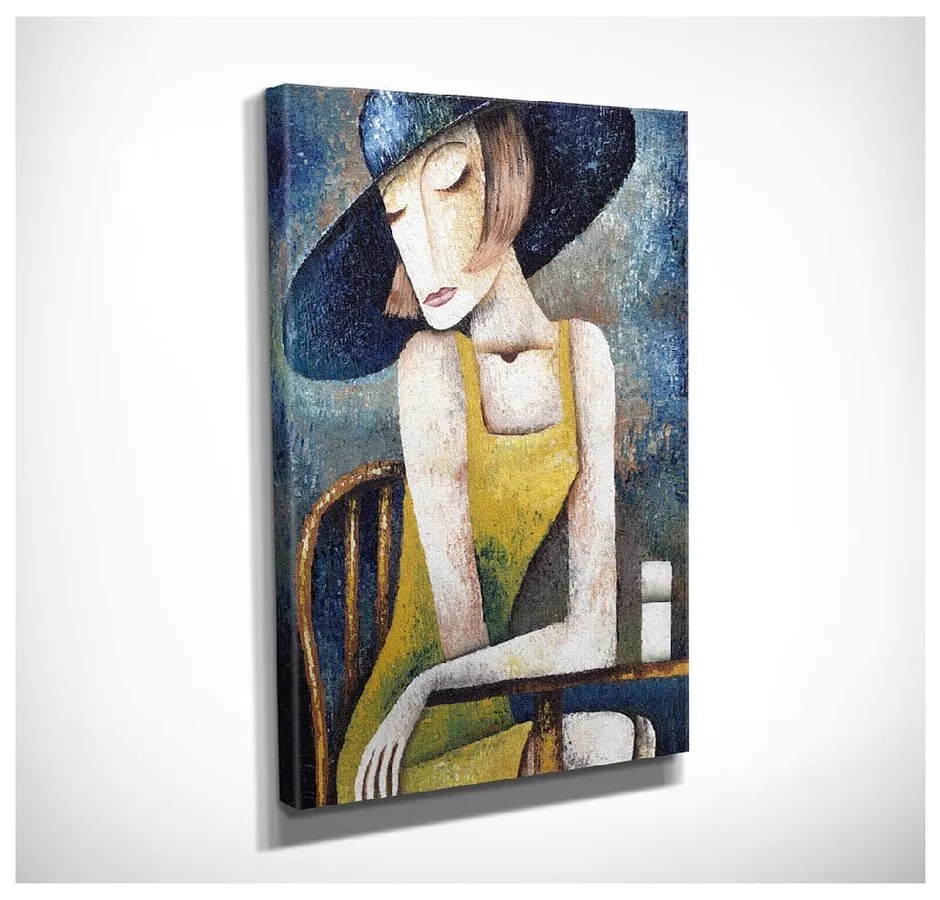 Живопис върху платно Elegance, 30 x 40 cm - Wallity