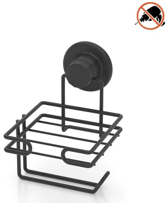 Поставка за тоалетна хартия TEKNO TEL DM-275B , черен мат